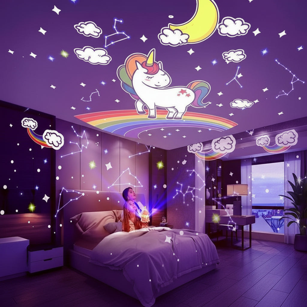 Musical Star Projector | Turning Figures And A Soft Glow