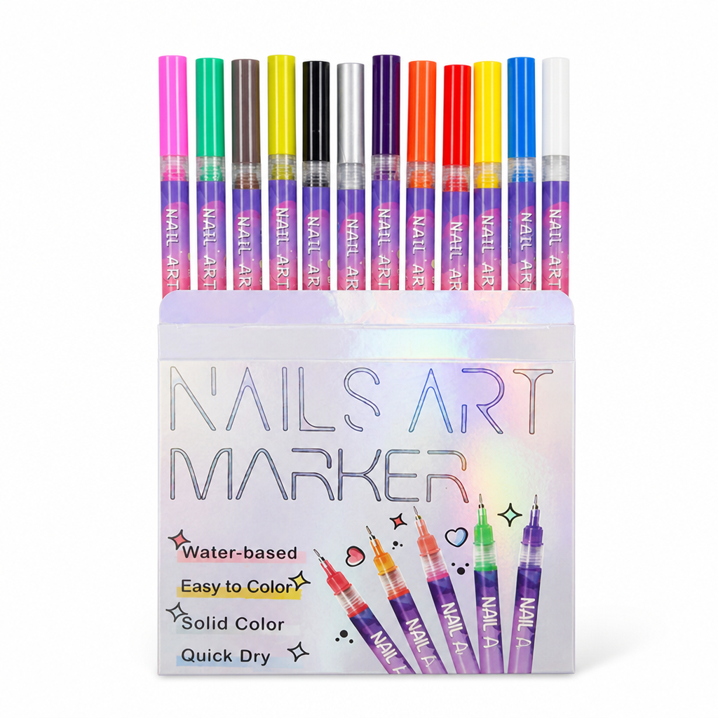 Nail Art Pen for Children | Non-Toxic, Skin-Friendly Formula | Easy-Grip Design Encourages Creative Play and Fine Motor Skills