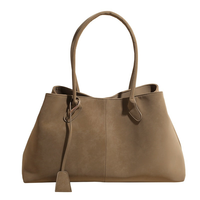Nakoo Luxe | Women's Tote Bag - Black Faux Leather with Spacious Interior