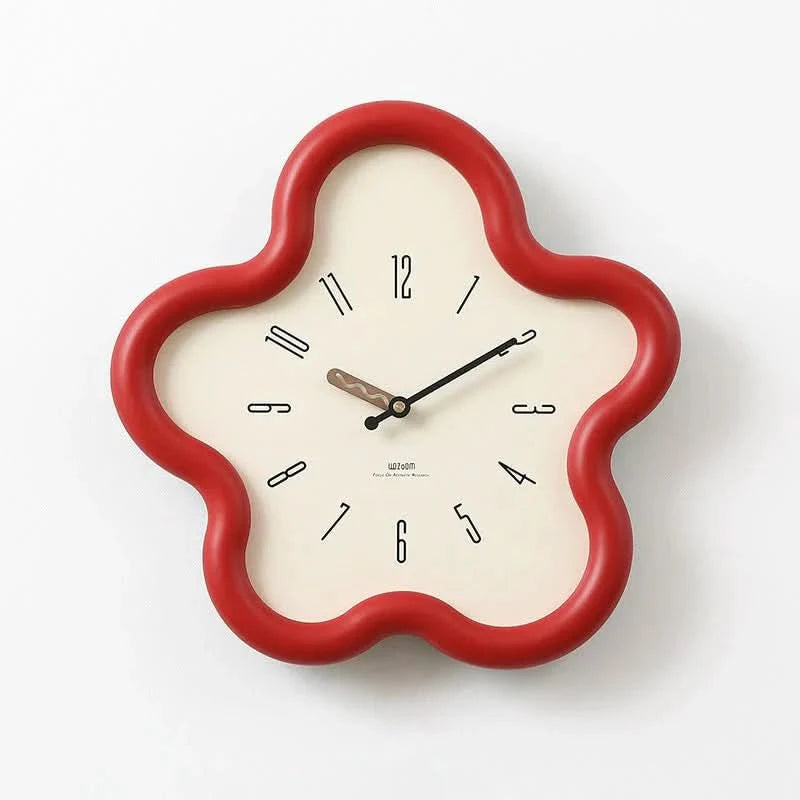 Nature's Touch | Wall Clock - 3D Floral Design With Silent Pendulum
