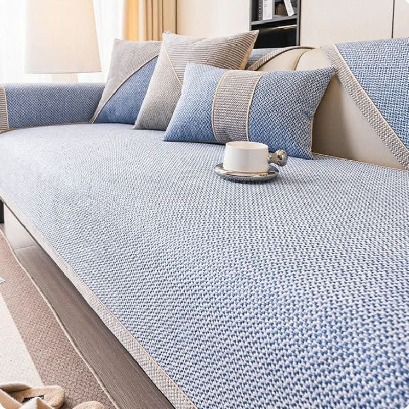 Naturweft - Non-Slip Cotton Linen Sofa Throw Blanket for Year-Round Comfort 12