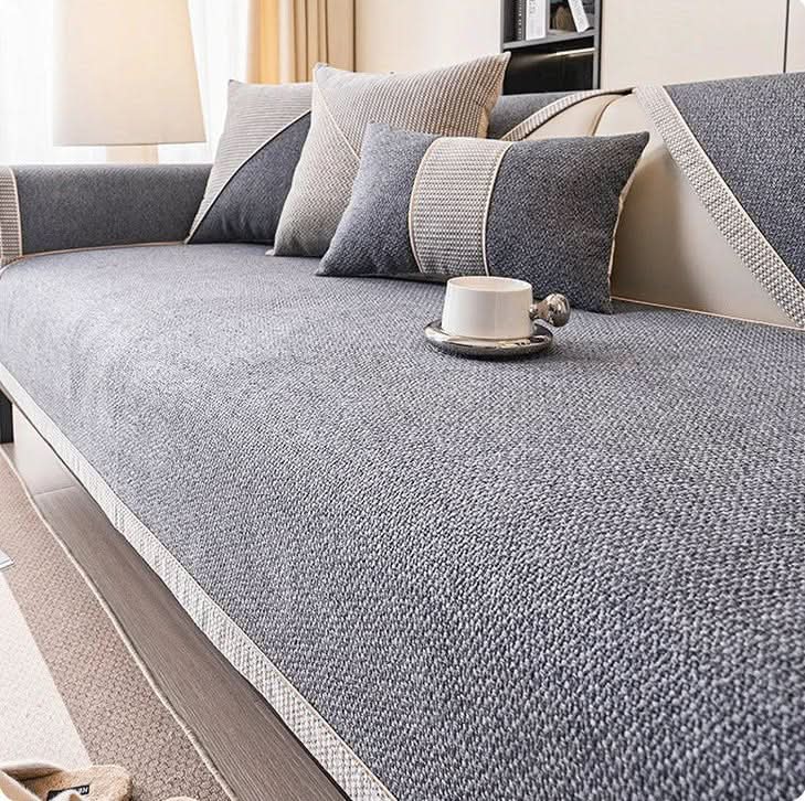 Naturweft - Non-Slip Cotton Linen Sofa Throw Blanket for Year-Round Comfort 9