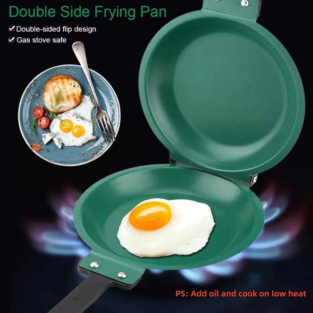 NonStick Pan | Two Hinged Sides That Flip Together