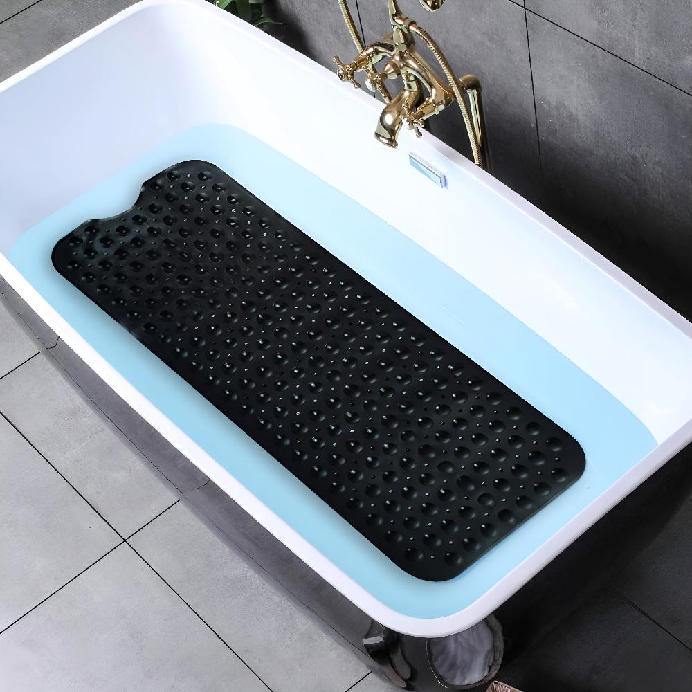 Non Slip Bathtub Mat Suction Cup Drain Design 3