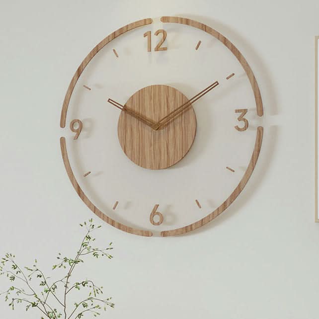 Nordic | Modern Wall Clock - Silent Real Wood Design