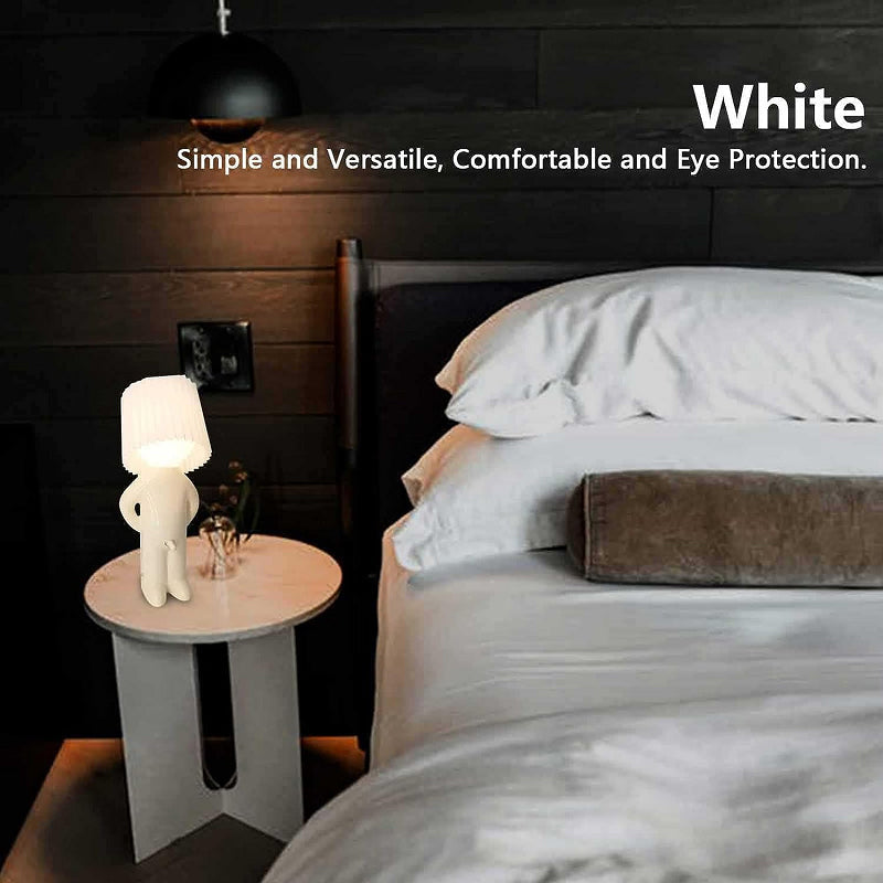 Novelty Figure LED Night Light Lamp | Plastic Frame with Plug-In Base | Soft Ambient Glow for Decor and Reading