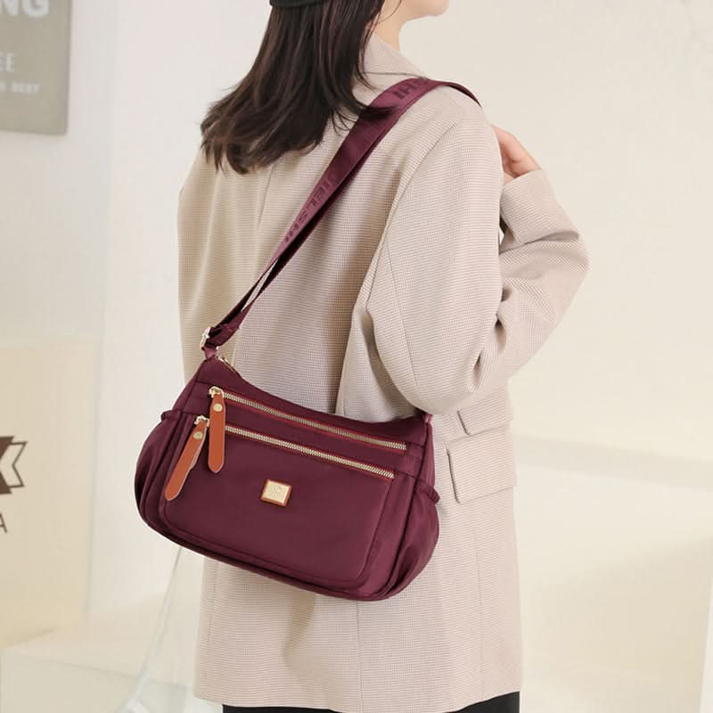 Nylon Shoulder Bag | Compact Design With Multiple Pockets - Durable & Stylish