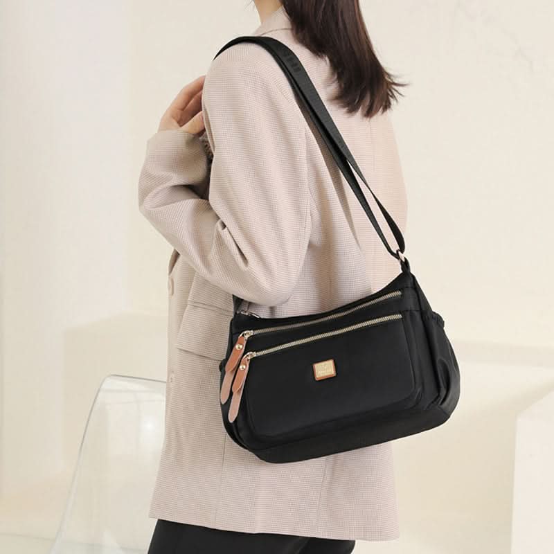 Nylon Shoulder Bag | Compact Design With Multiple Pockets - Durable & Stylish