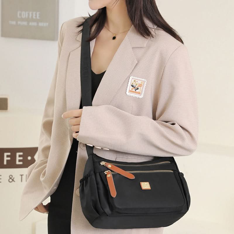 Nylon Shoulder Bag | Compact Design With Multiple Pockets - Durable & Stylish