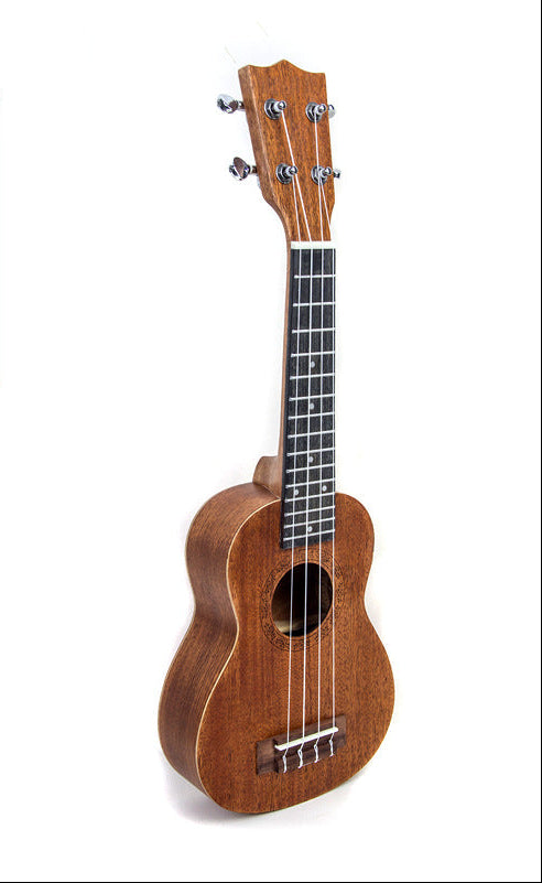 21-Inch Mahogany Ukulele | Includes Case, Tuner and Strap | Birch, Classical Pink or Natural Finish, Smooth Fingerboard 4