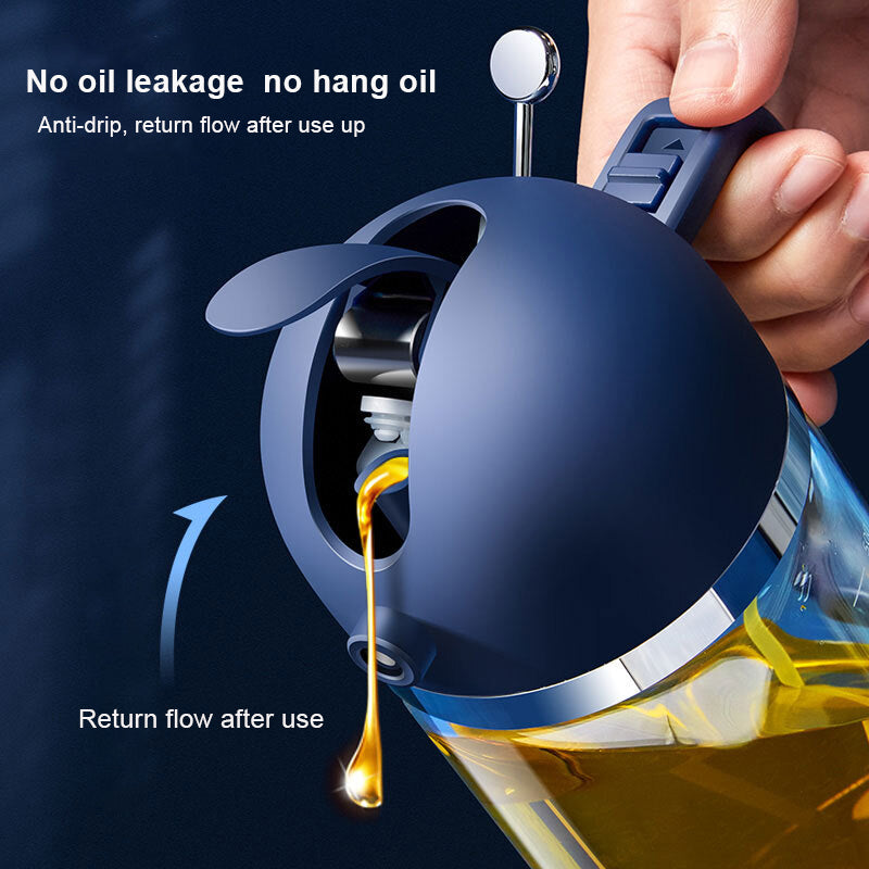 Olive Oil Spray | Spray Or Pour Top, Marked Clear Body