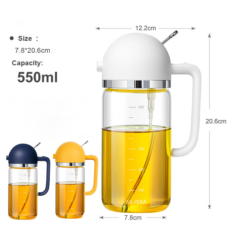 Olive Oil Spray | Spray Or Pour Top, Marked Clear Body