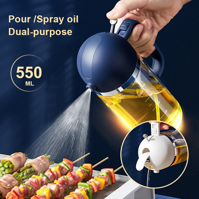Olive Oil Spray | Spray Or Pour Top, Marked Clear Body