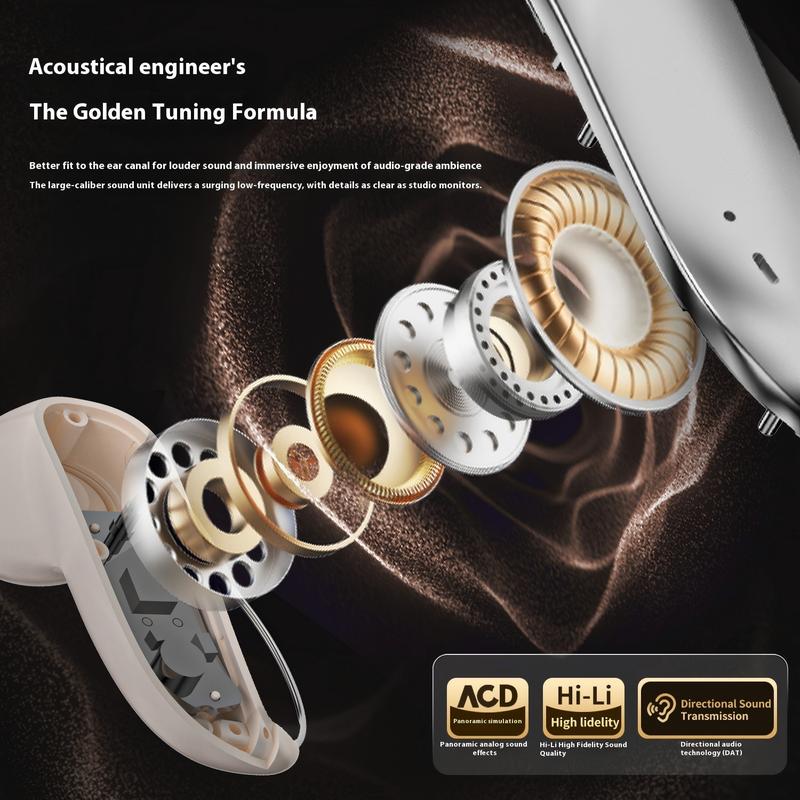 Open-Ear Wireless Earbuds | Stable Bluetooth Connection | Long Battery Life with Charging Case, IPX5 Water Resistant