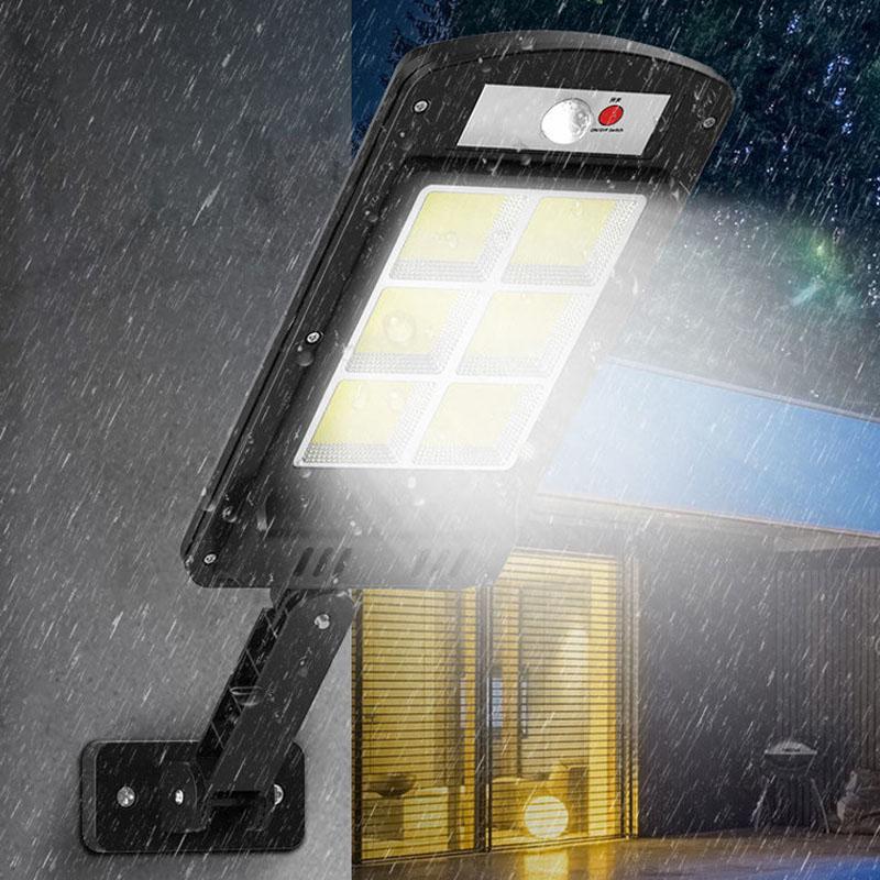 Outdoor Solar LED Lamp 200W COB | Motion, Twilight Sensor & Remote Control | Weatherproof 360° Outdoor Wall Light