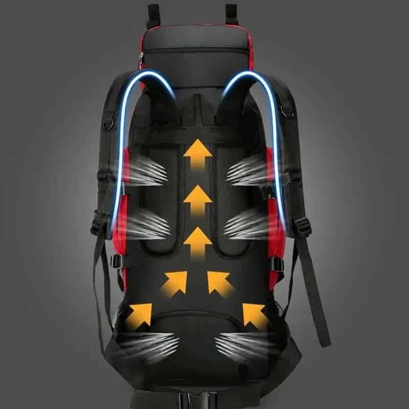 OutdoorHaven | 90L Waterproof Travel Backpack - Ergonomic Design