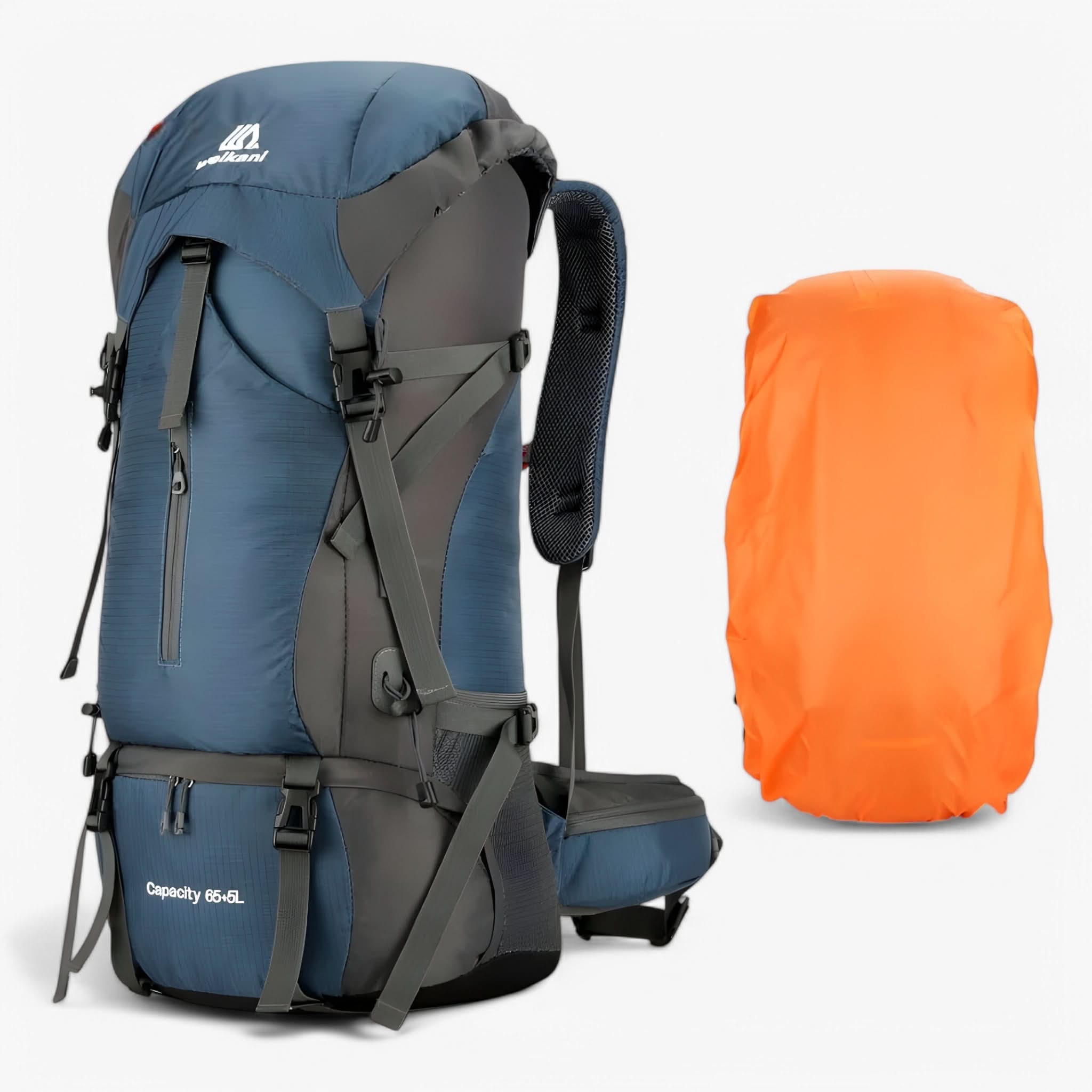 OutdoorPro | 70L Hiking Backpack - Water-Resistant Rain Cover Included