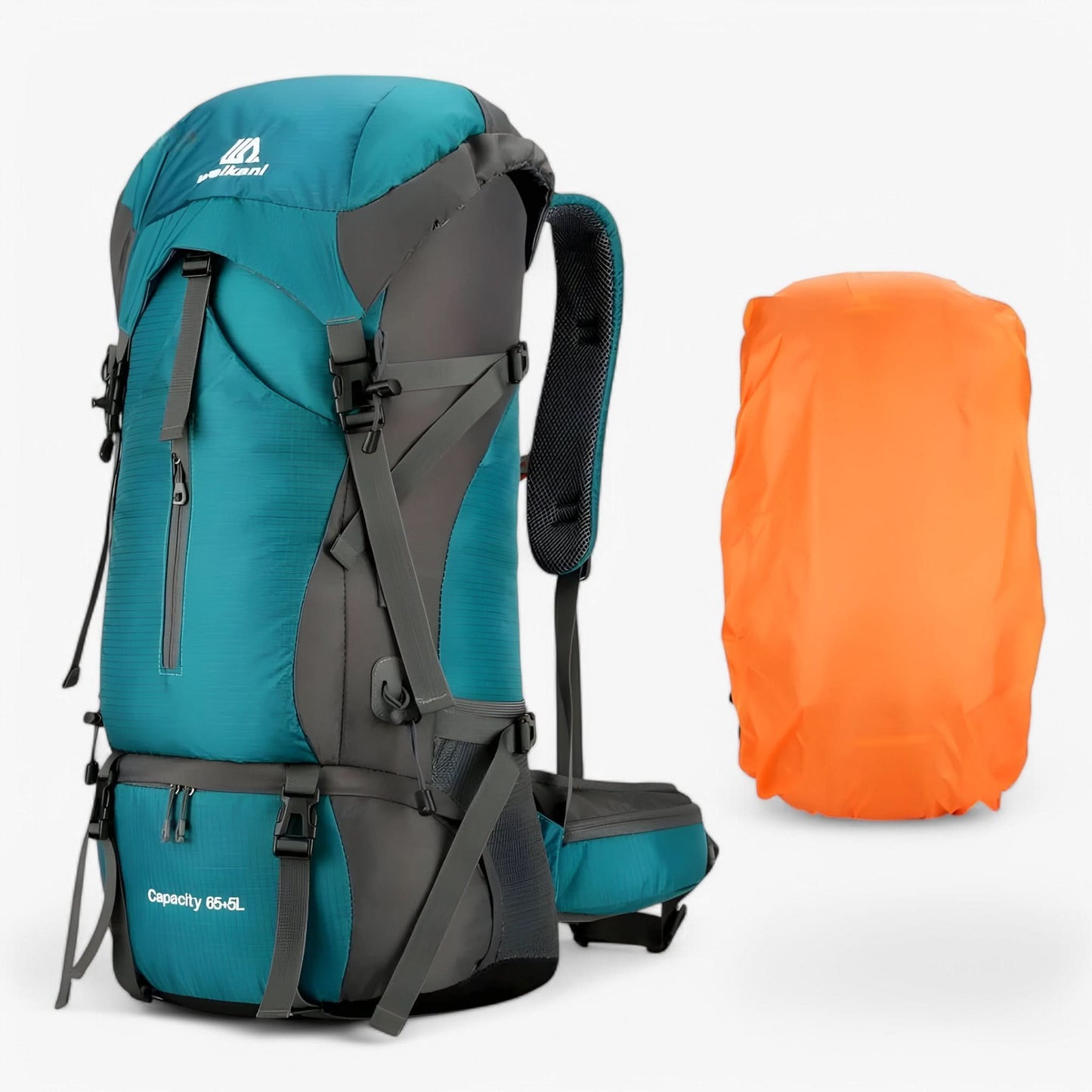 OutdoorPro | 70L Hiking Backpack - Water-Resistant Rain Cover Included 6