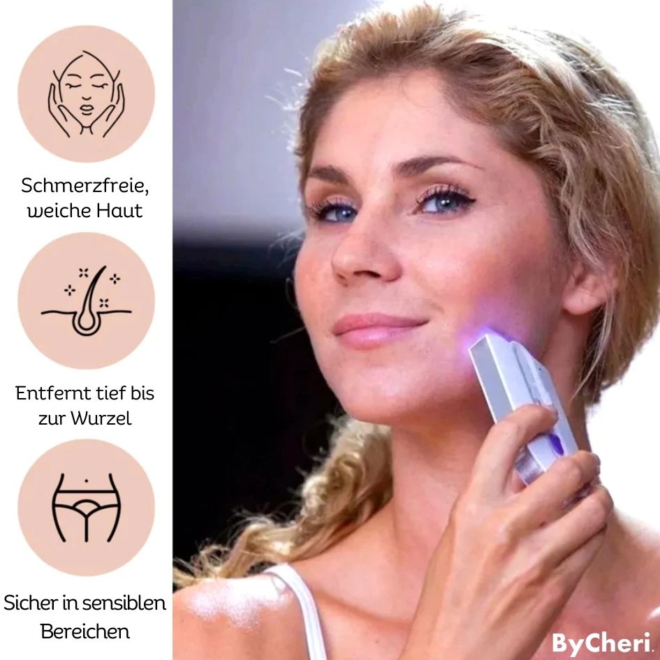 Painless Hair Removal Device | Dual-Head Micro-Oscillation & Infrared Technology | Rechargeable, Suits All Skin Types