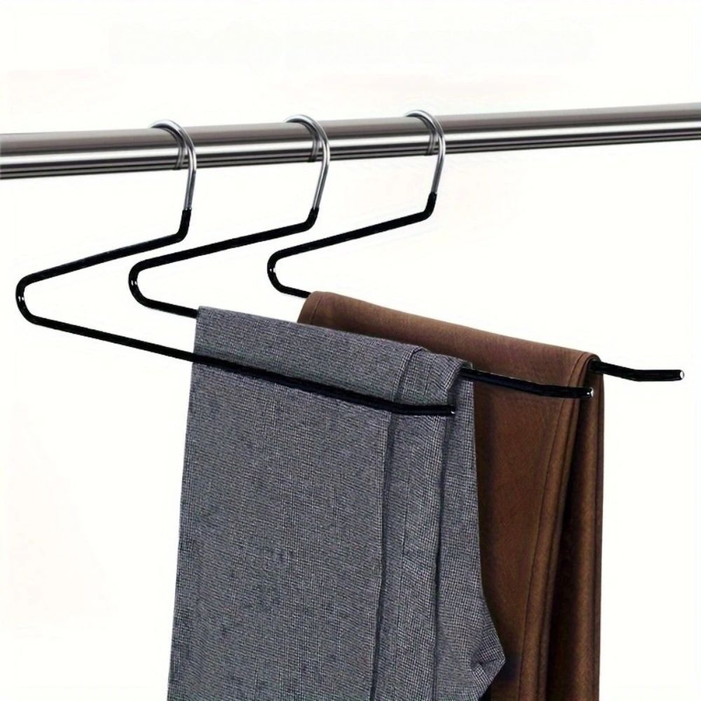 Pants Hangers | Set Of Ten With Slide-Off Open Ends