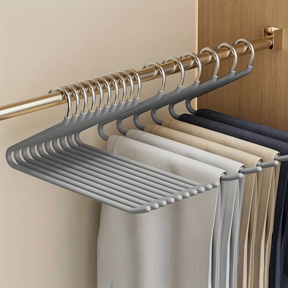 Pants Hangers | Set Of Ten With Slide-Off Open Ends