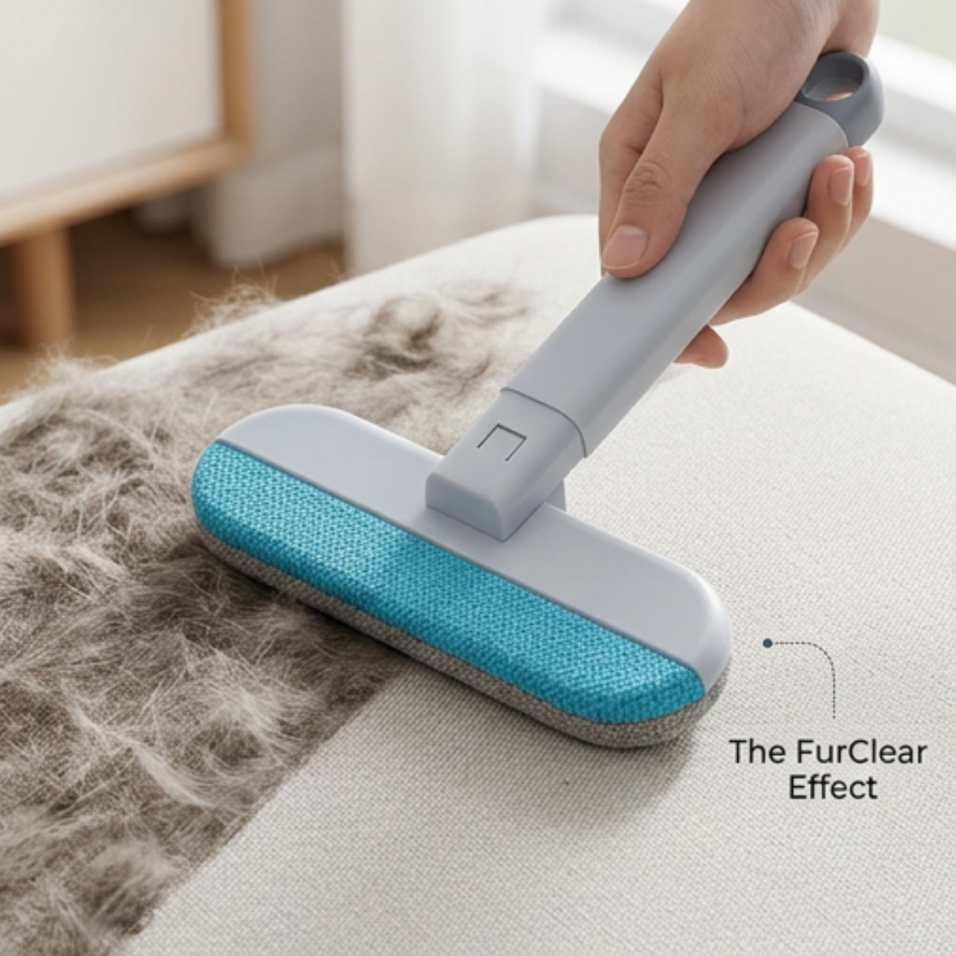 Pet Hair Removal Brush | FurClear Reusable Fabric Cleaner
