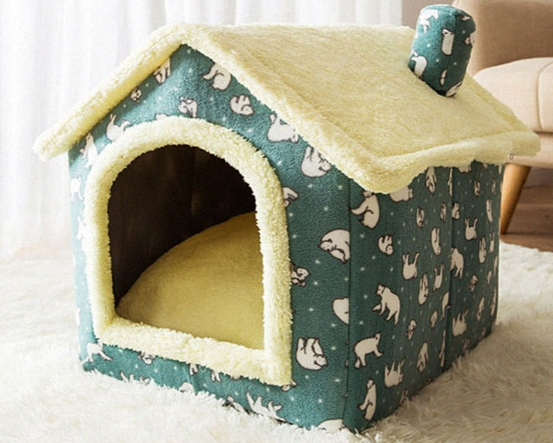 Pet House | Enclosed Cave Bed With A Removable Cushion