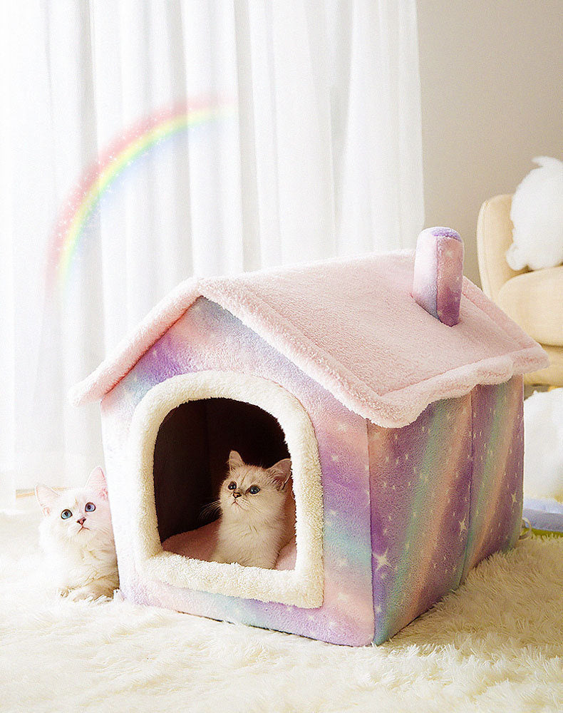 Pet House | Enclosed Cave Bed With A Removable Cushion