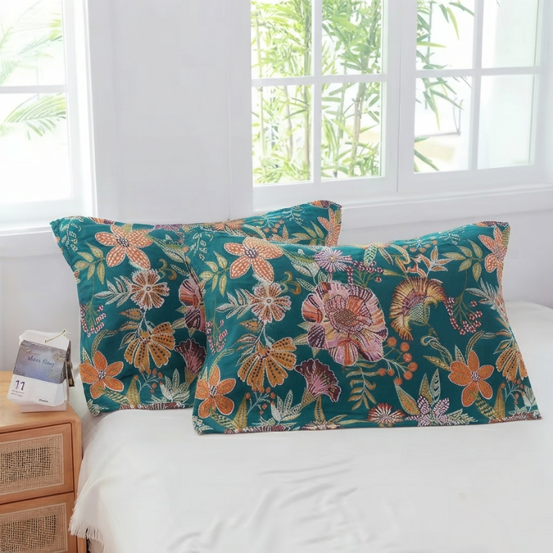 Pillowcase Set Decorative Printed Design Standard Pillow Set of 2 21