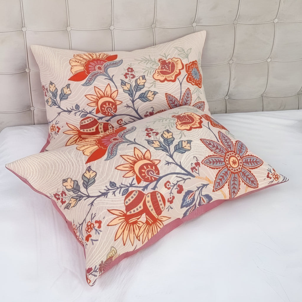 Pillowcase Set Decorative Printed Design Standard Pillow Set of 2 3