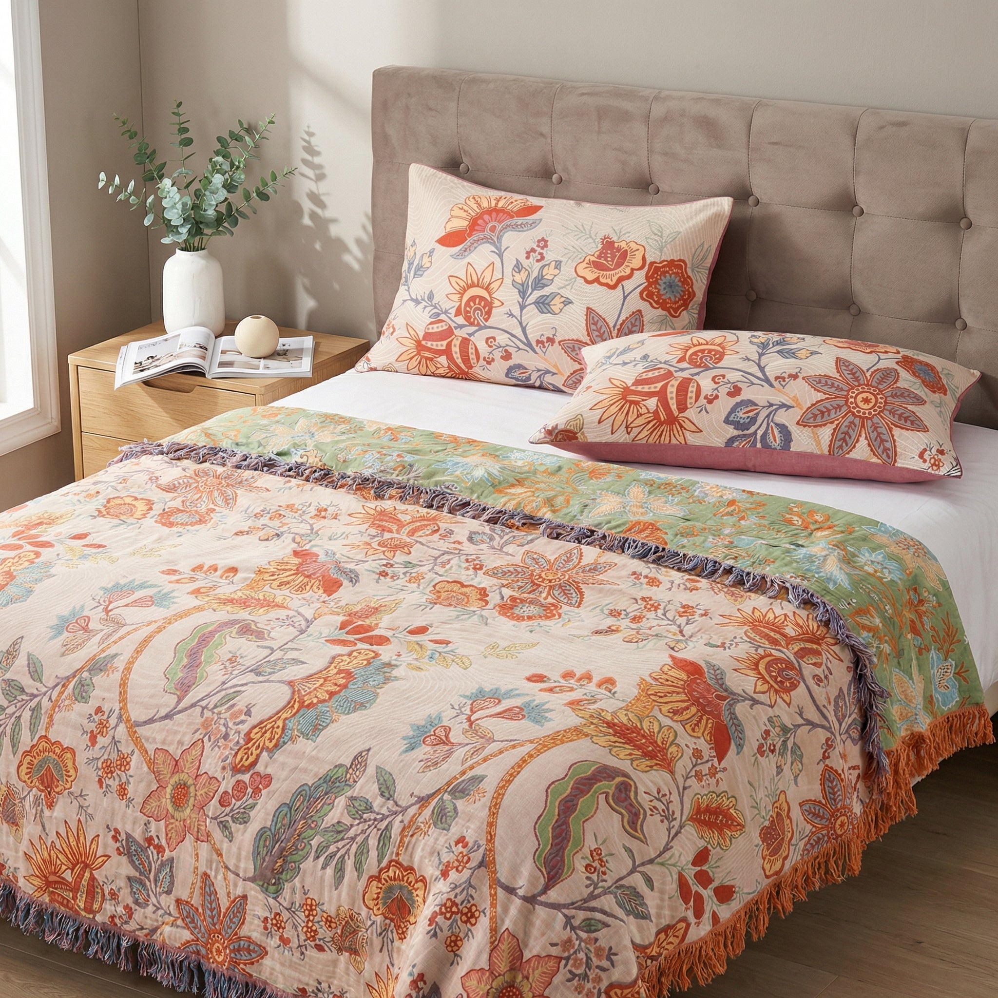 Pillowcase Set Decorative Printed Design Standard Pillow Set of 2 6