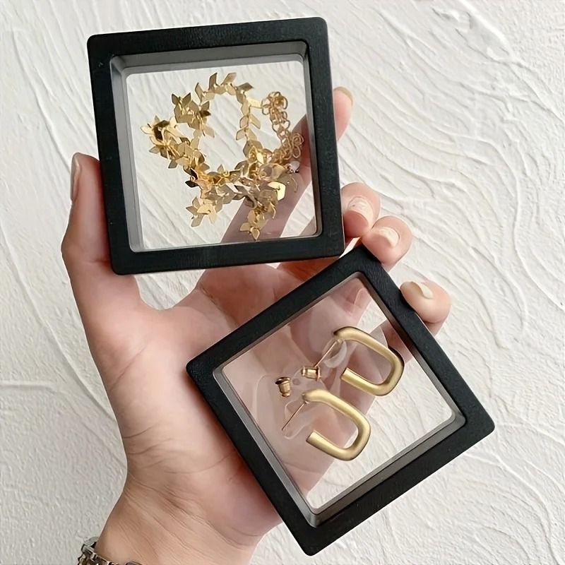 Plastic Display Box Set of 10 | Clear Lids with Secure Closure | Stackable Storage for Jewellery, Coins and Collectibles
