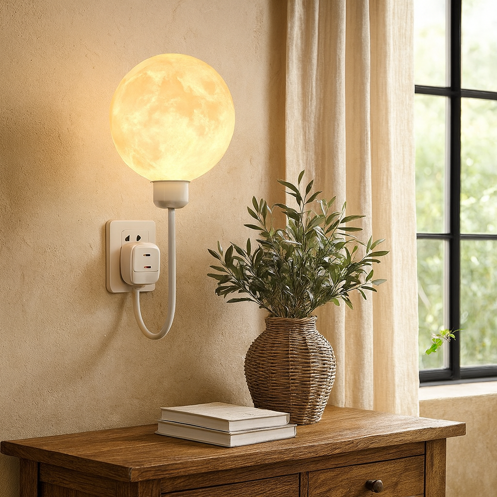 Plug-In Moon Wall Lamp 3