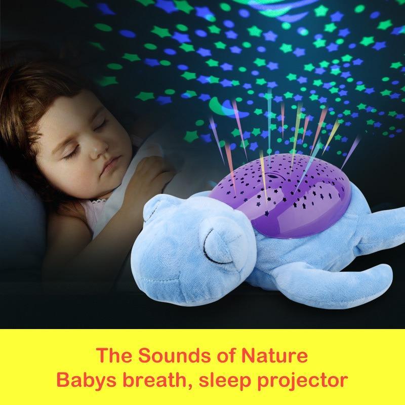 Plush Night Light Toy with Star Projector | Soothing Music & Soft Glow | Helps Babies Settle to Sleep Each Night