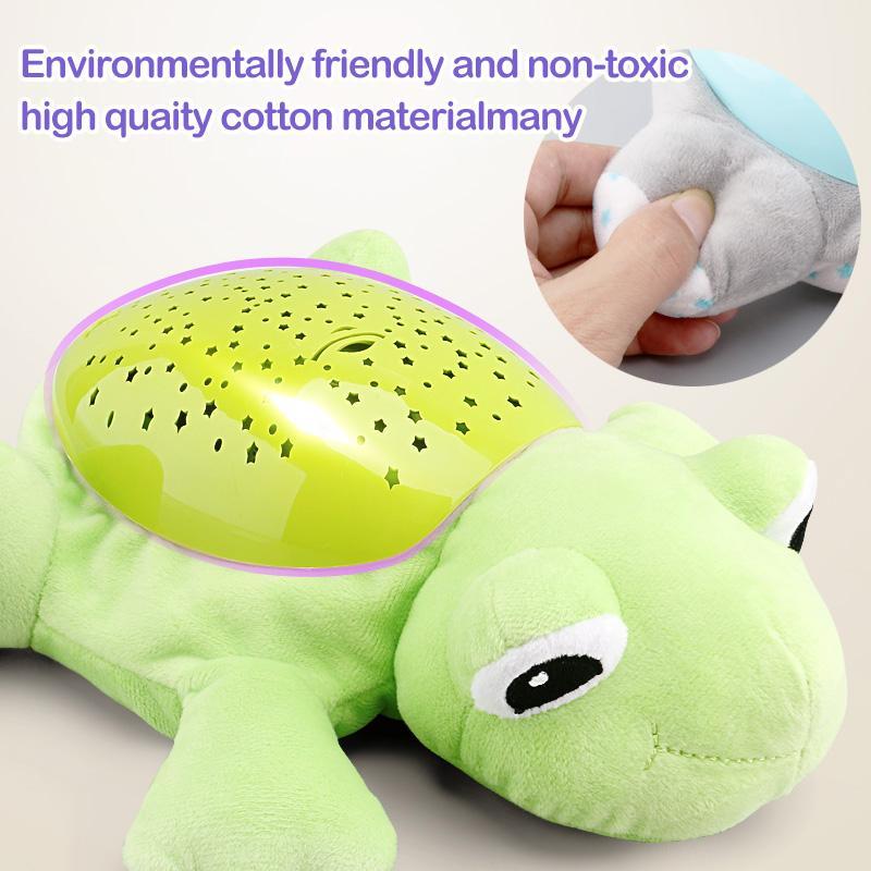 Plush Night Light Toy with Star Projector | Soothing Music & Soft Glow | Helps Babies Settle to Sleep Each Night