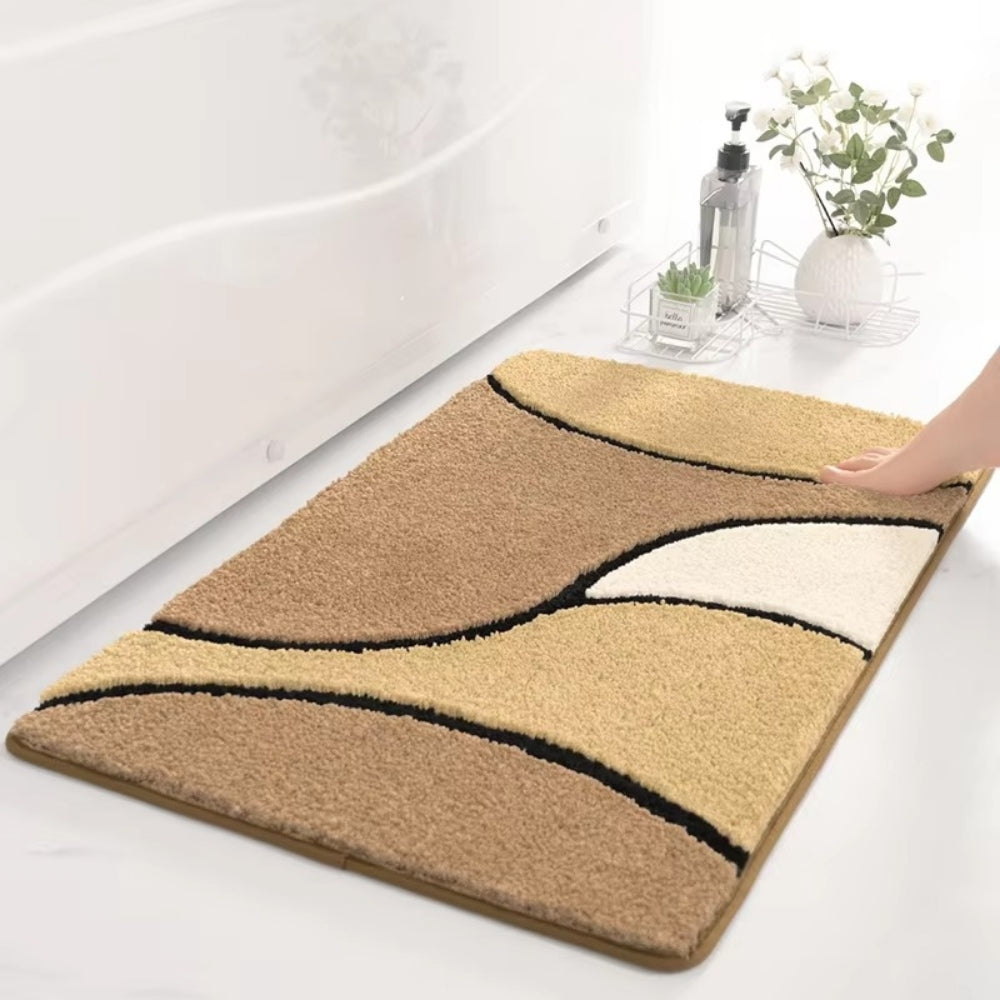 PlushWave | Non-Slip Bath Mat – Absorbent Microfiber Design