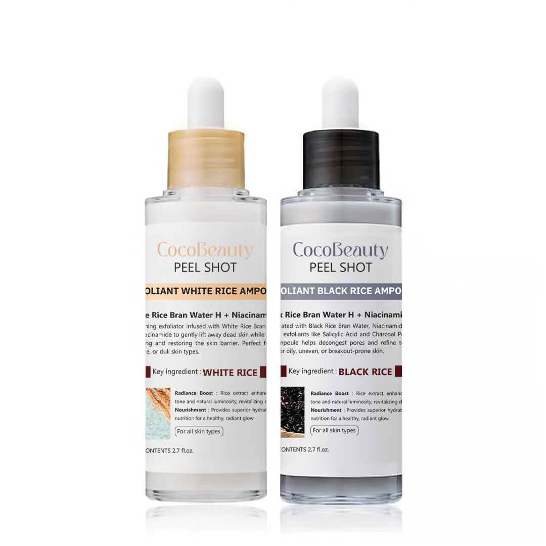 Pore Refining Rice Ampoule Serum for Women | Rice Bran Water & Clinical Acid Formula | Reduces Blackheads & Enlarged Pores