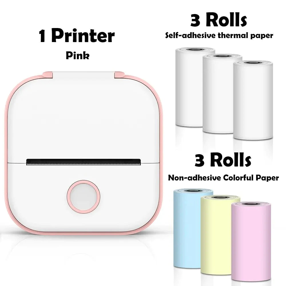 Portable Printer | Mini Pink Thermal Photo Printer