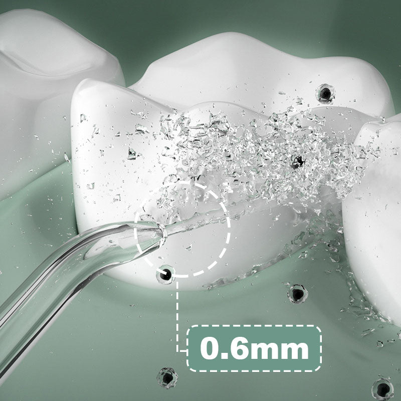Portable Water Flosser | 3 Speed Settings & 4 Jet Tips | Waterproof Design with 280ml Tank and Auto Shutoff Feature