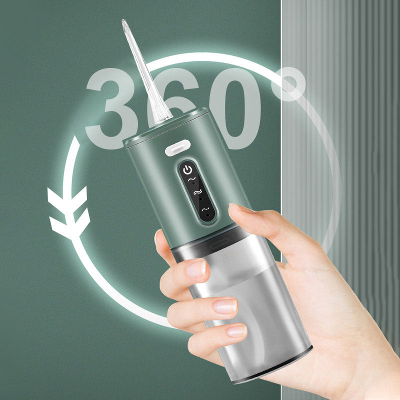 Portable Water Flosser | 3 Speed Settings & 4 Jet Tips | Waterproof Design with 280ml Tank and Auto Shutoff Feature