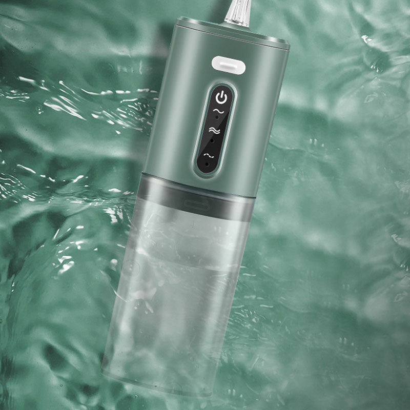 Portable Water Flosser | 3 Speed Settings & 4 Jet Tips | Waterproof Design with 280ml Tank and Auto Shutoff Feature