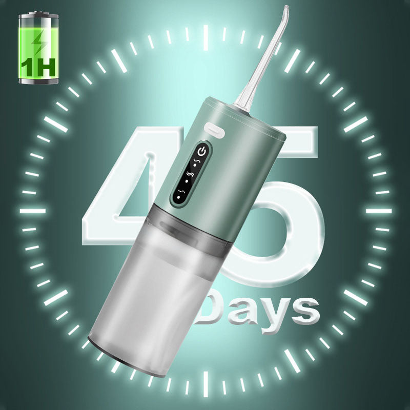 Portable Water Flosser | 3 Speed Settings & 4 Jet Tips | Waterproof Design with 280ml Tank and Auto Shutoff Feature