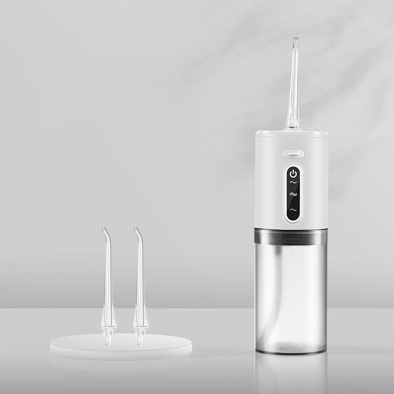 Portable Water Flosser | 3 Speed Settings & 4 Jet Tips | Waterproof Design with 280ml Tank and Auto Shutoff Feature