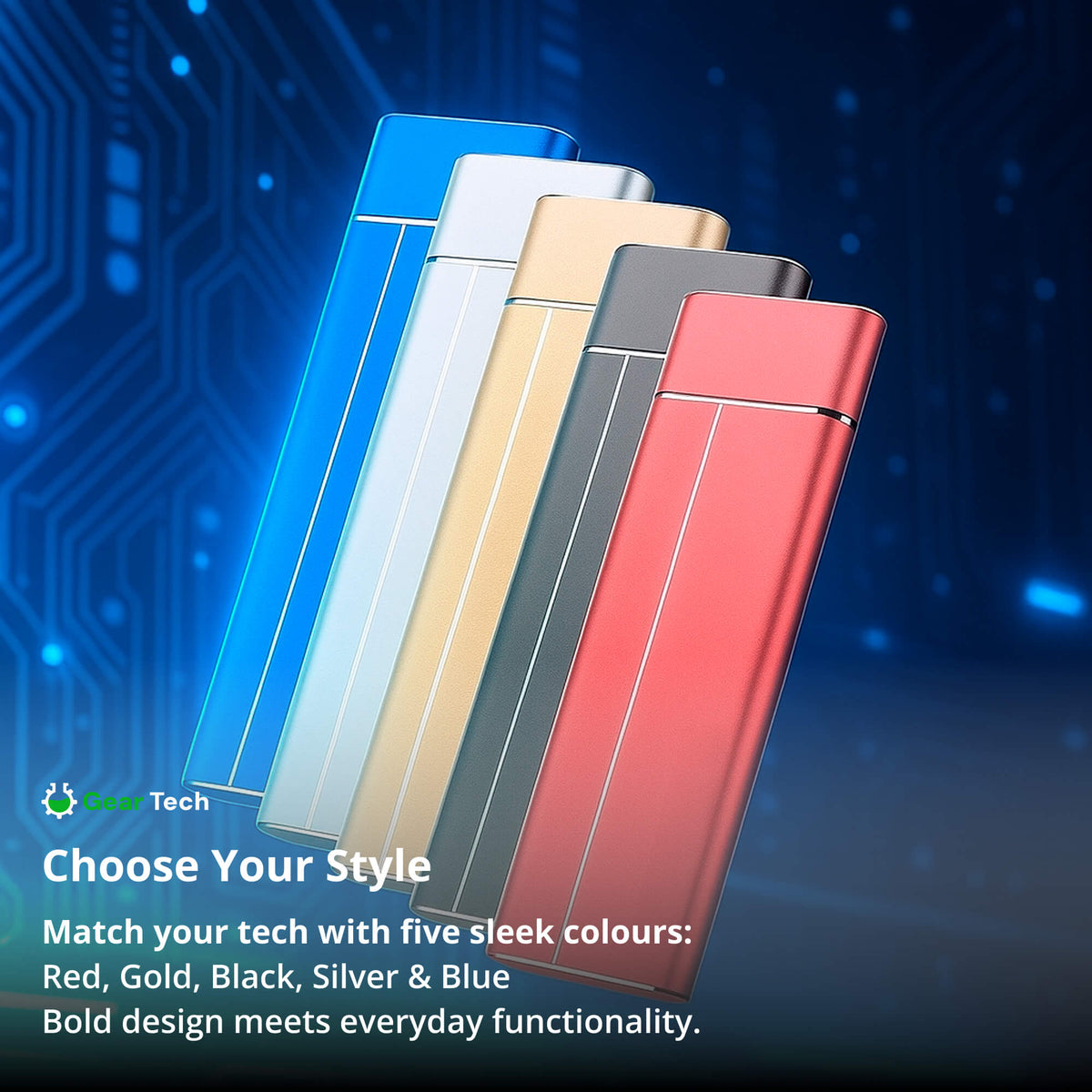 Portable SSD External Drive | USB 3.2, Up to 550 MB/s Transfer Speed | Up to 30TB Capacity, Shock-Resistant Aluminium Casing 8