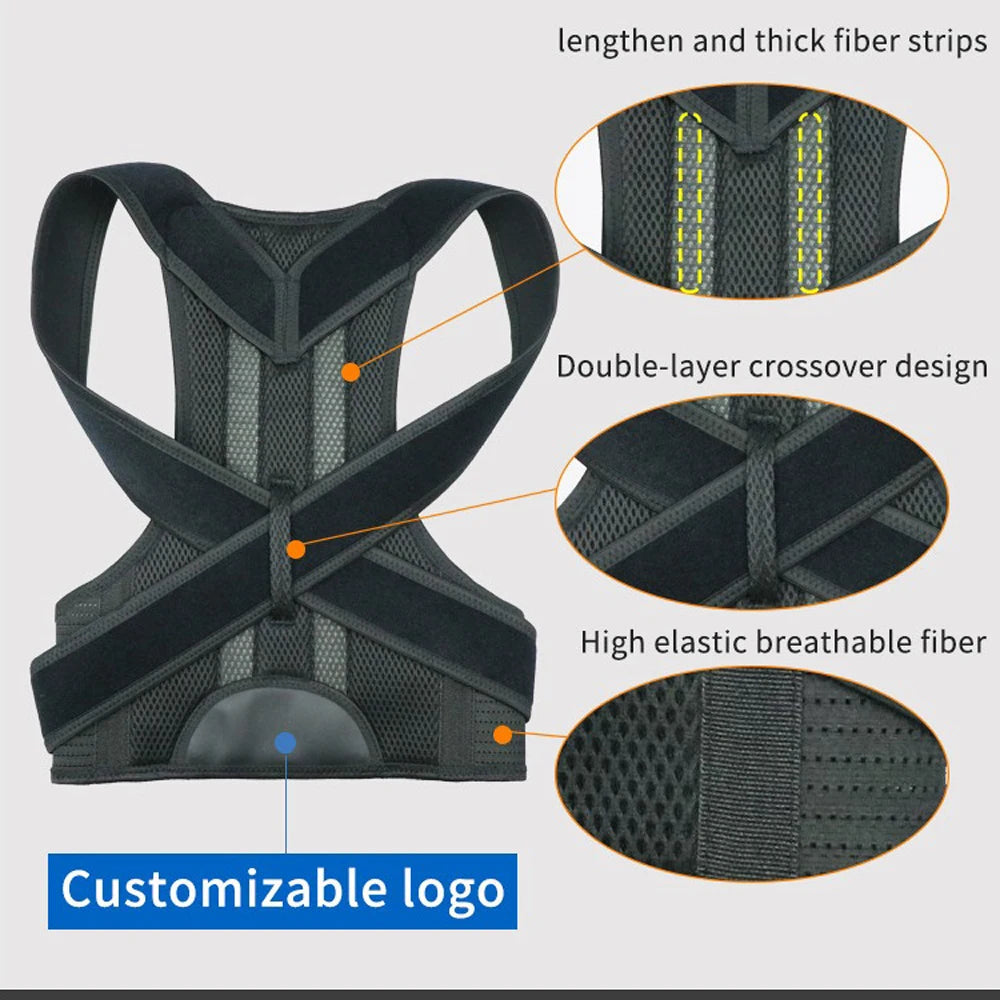 Posture Corrector – Upper Back & Shoulder Support | Adjustable Brace for Daily Wear at Home or Work 5