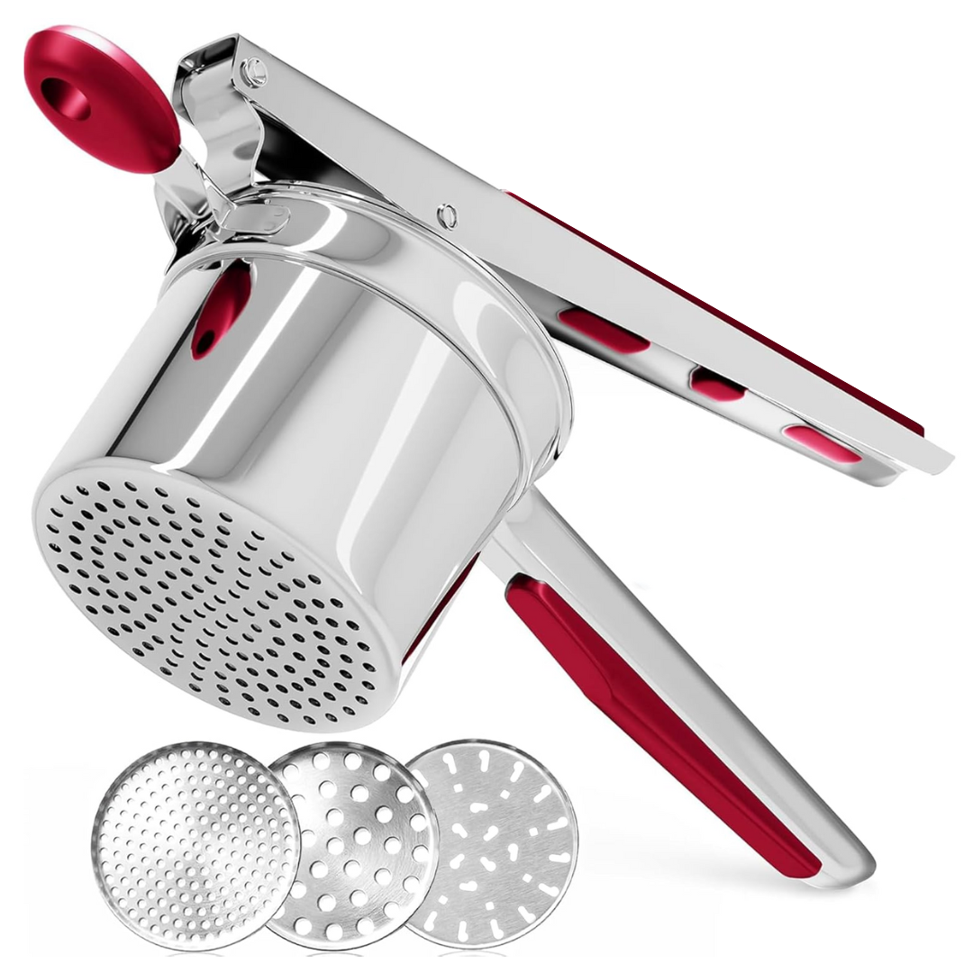 Potato Masher | Hinged Ricer With Perforated Basket