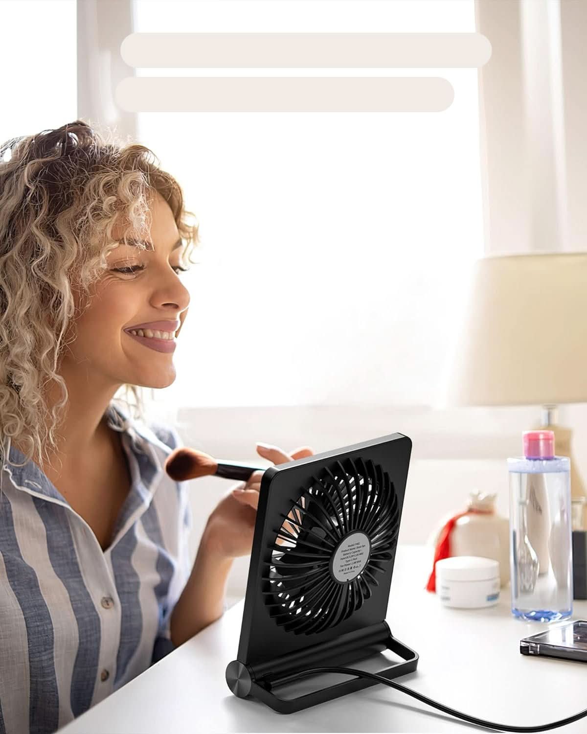 QuietAir | Small Desk Fan – Ultra-Quiet Compact Design for Home Office