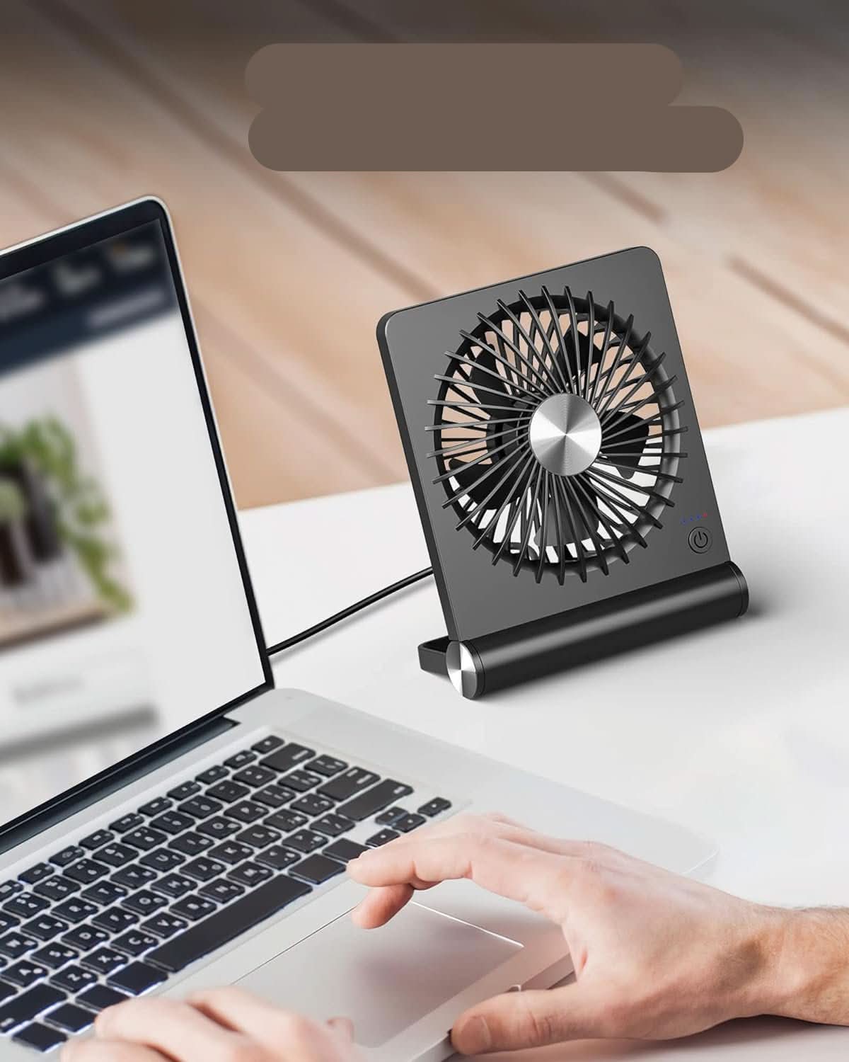 QuietAir | Small Desk Fan – Ultra-Quiet Compact Design for Home Office