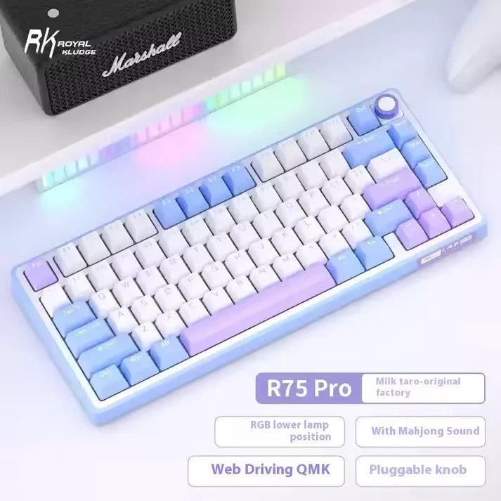 Wireless Mechanical Gaming Keyboard | Bluetooth, 2.4G & Type-C Modes | 3750mAh Battery, RGB Backlight, Gasket Mount 5