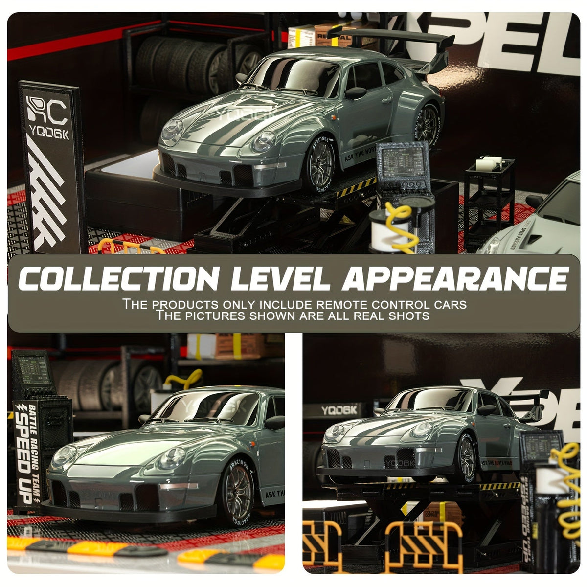 RC Drift Car 1:24 Scale | 4WD System with LED Wheels | USB Rechargeable Battery for Indoor and Outdoor Racing Fun